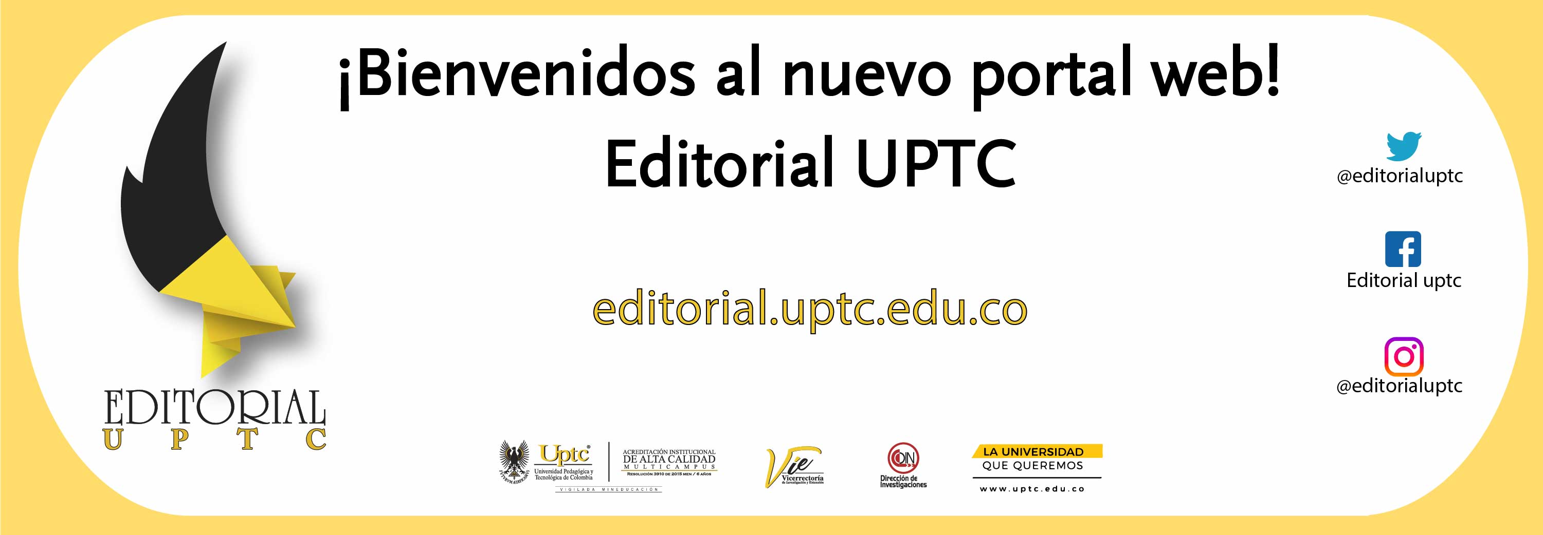 La Editorial UPTC estrena nuevo portal web